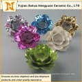 Colorido Flor Forma De Cerámica Candle Holder (Decorativo Hogar)